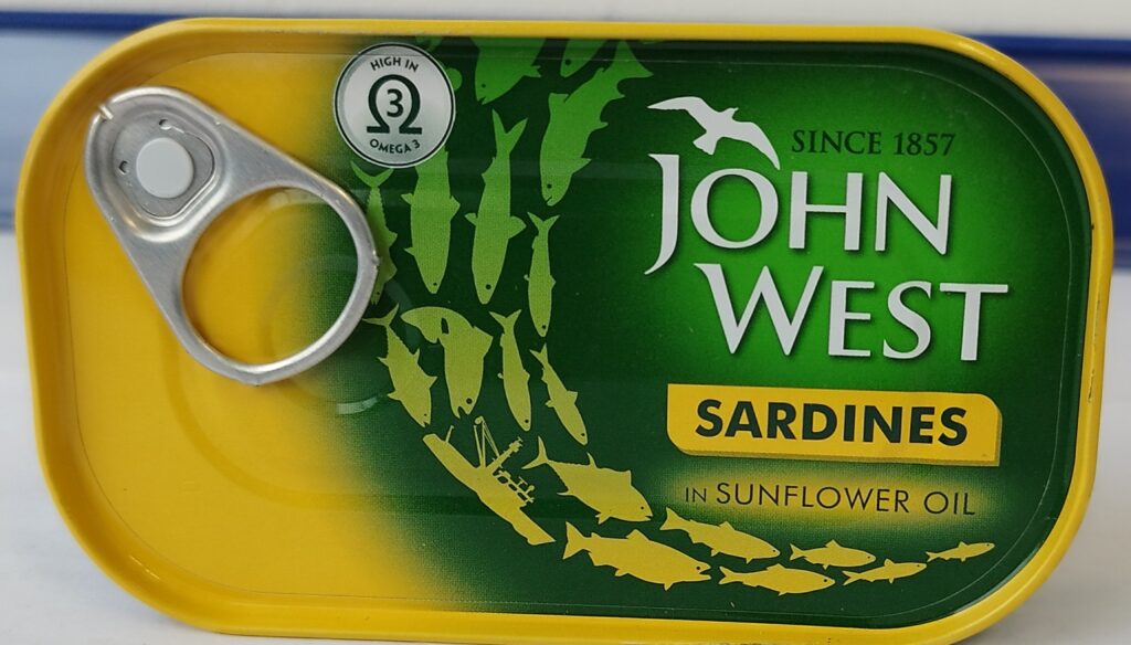 JOHN WEST SARDINES IN SUNFLOWER OIL 120g Grocery